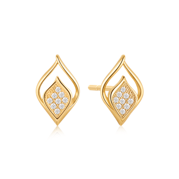 Sølvforgyldt ørestikker from Støvring Design