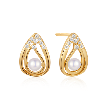 Sølvforgyldt ørestikker from Støvring Design