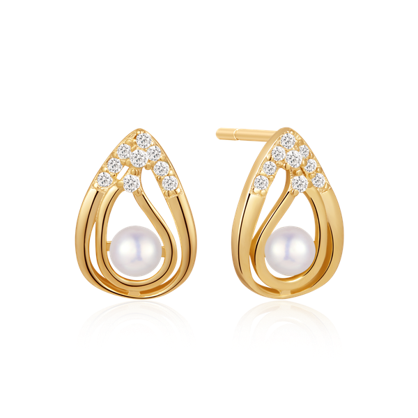 Sølvforgyldt ørestikker from Støvring Design