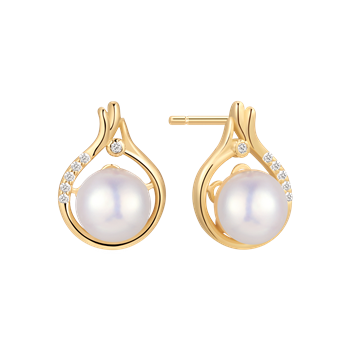 Sølvforgyldt ørestikker from Støvring Design