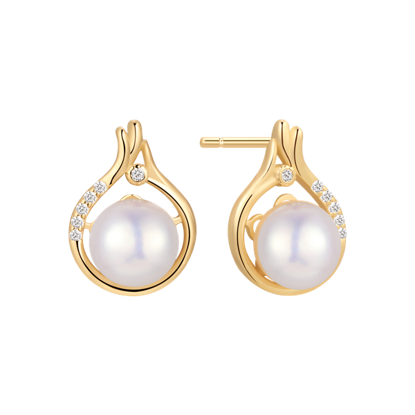 Sølvforgyldt ørestikker from Støvring Design