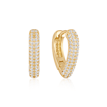 Sølvforgyldt creoler from Støvring Design