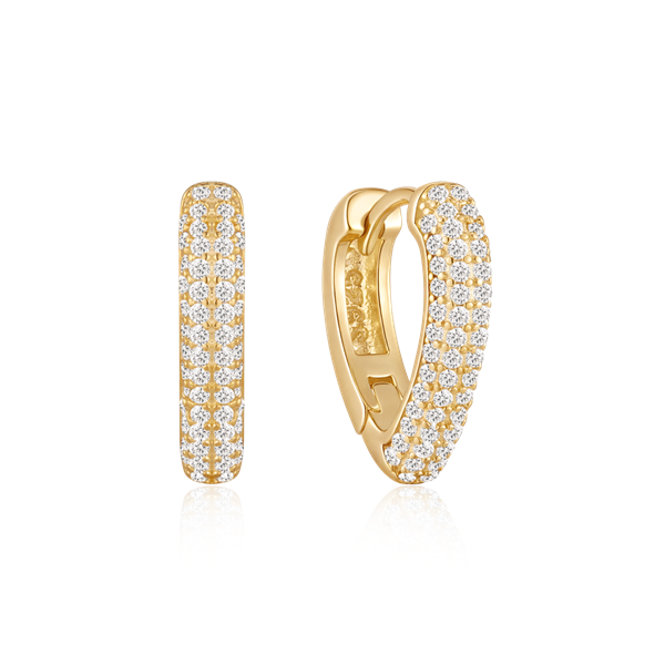 Sølvforgyldt creoler from Støvring Design