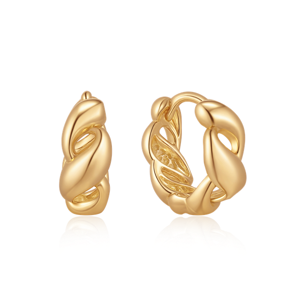 Sølvforgyldt creoler from Støvring Design