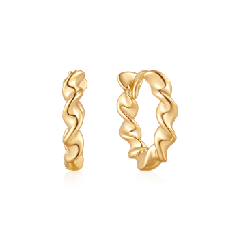 Sølvforgyldt creoler from Støvring Design