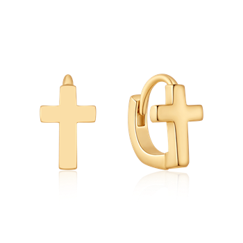 Sølvforgyldt creoler from Støvring Design