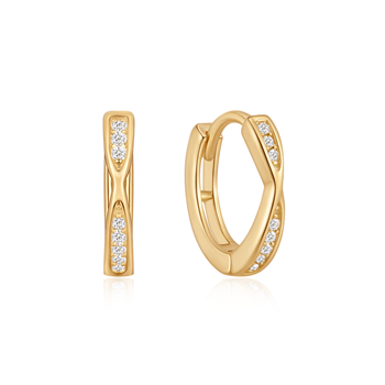 Sølvforgyldt creoler from Støvring Design