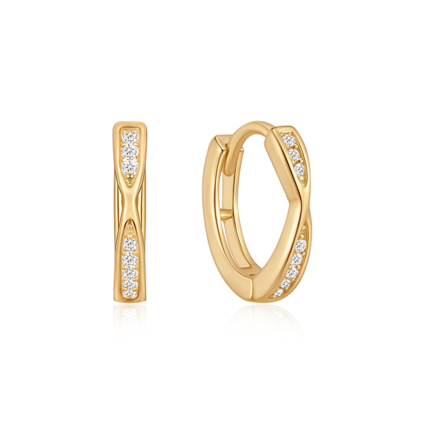 Sølvforgyldt creoler from Støvring Design