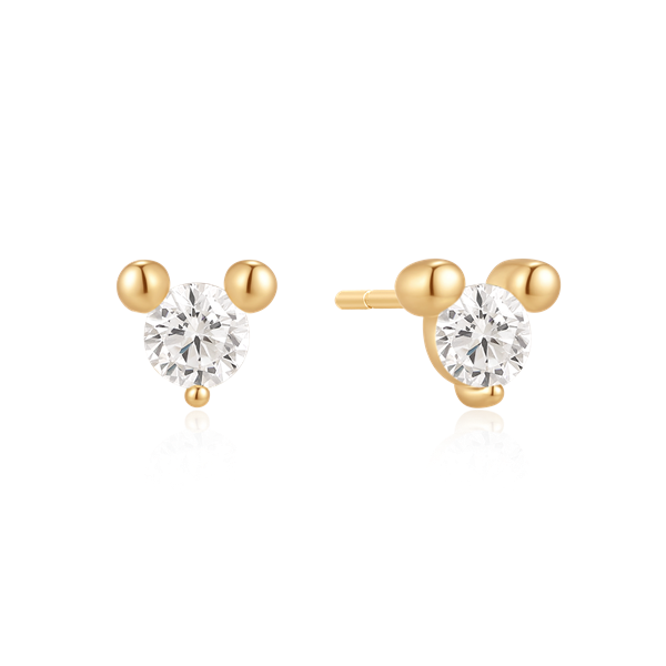 Sølvforgyldt ørestikker from Støvring Design