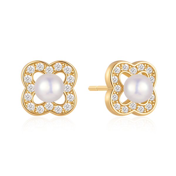 Sølvforgyldt ørestikker from Støvring Design