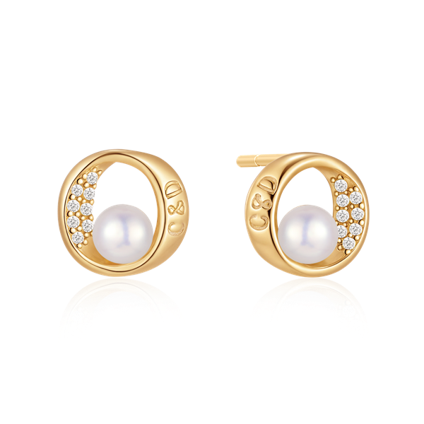 Sølvforgyldt ørestikker from Støvring Design