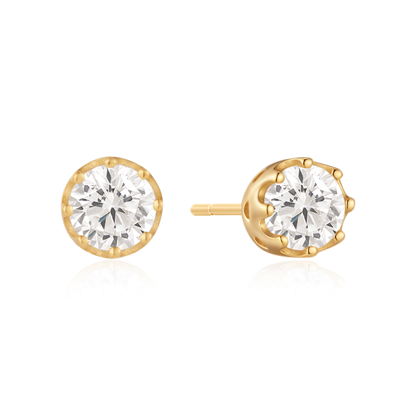 Sølvforgyldt ørestikker from Støvring Design