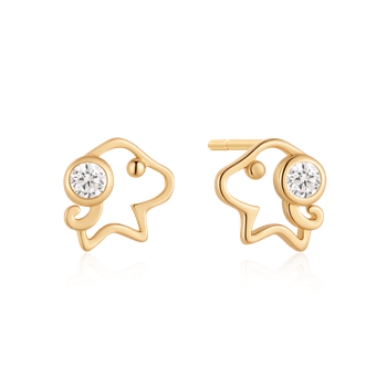 Sølvforgyldt ørestikker from Støvring Design