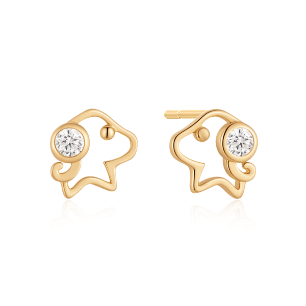 Sølvforgyldt ørestikker from Støvring Design