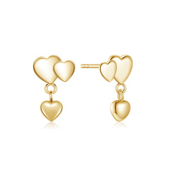 Sølvforgyldt ørestikker from Støvring Design