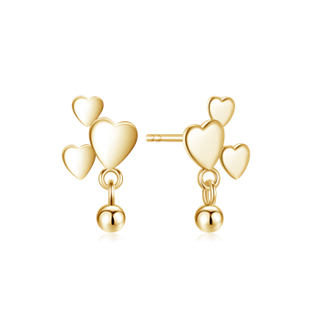 Sølvforgyldt ørestikker from Støvring Design