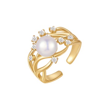 Sølvforgyldt ring from Støvring Design