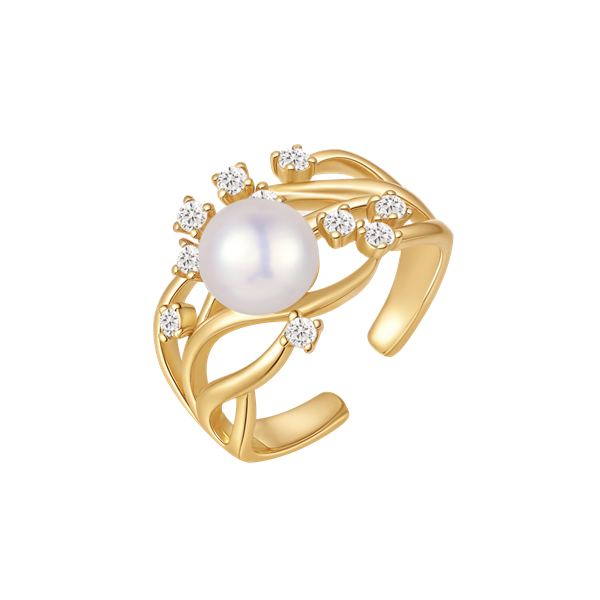 Sølvforgyldt ring from Støvring Design