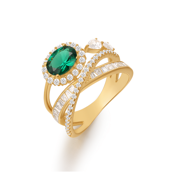 Sølvforgyldt ring from Støvring Design