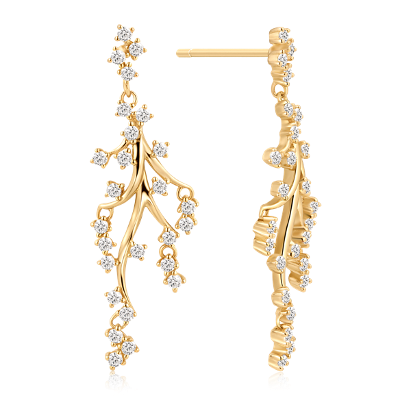 Sølvforgyldt ørehænger from Støvring Design