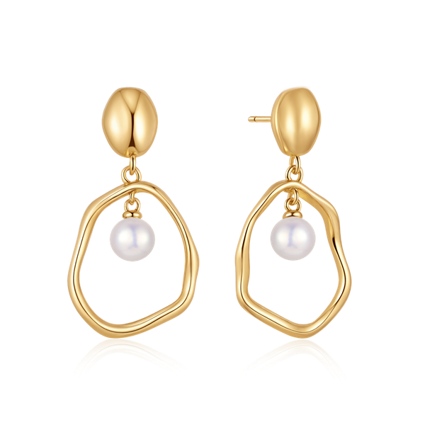 Sølvforgyldt ørehænger from Støvring Design