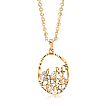 Sølvforgyldt halskæde from Støvring Design