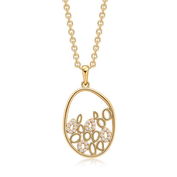 Sølvforgyldt halskæde from Støvring Design