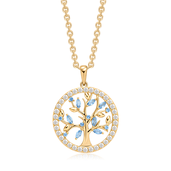 Sølvforgyldt halskæde from Støvring Design