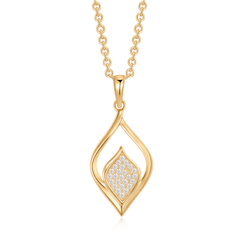 Sølvforgyldt halskæde from Støvring Design