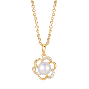 Sølvforgyldt halskæde from Støvring Design