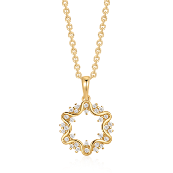 Sølvforgyldt halskæde from Støvring Design