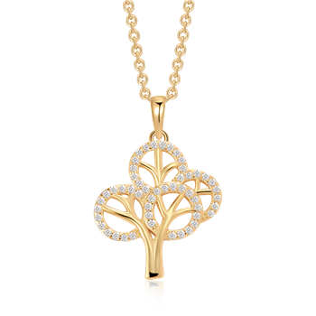 Sølvforgyldt halskæde from Støvring Design