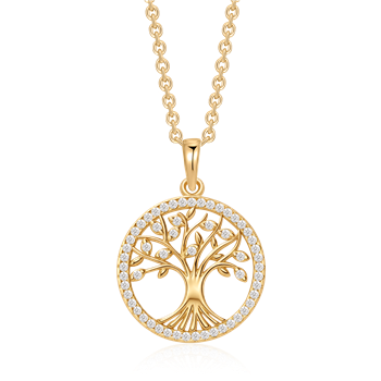 Sølvforgyldt halskæde from Støvring Design