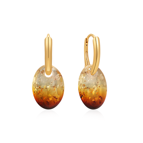 Sølvforgyldt creoler from Støvring Design