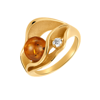 Sølvforgyldt ring from Støvring Design