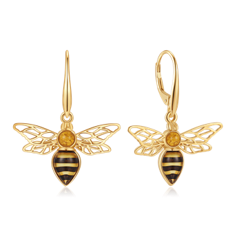 Sølvforgyldt ørehænger from Støvring Design