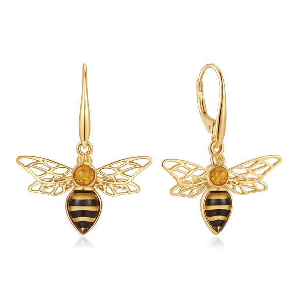 Sølvforgyldt ørehænger from Støvring Design