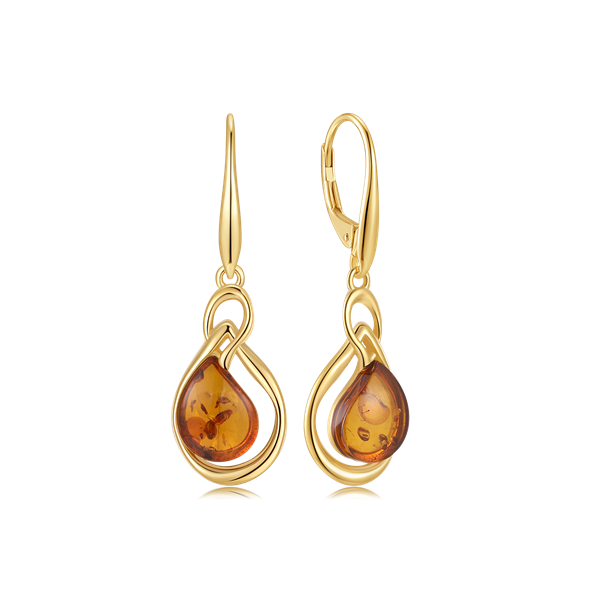 Sølvforgyldt ørehænger from Støvring Design