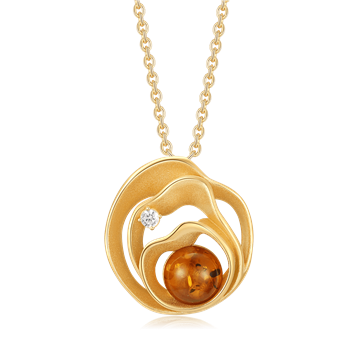 Sølvforgyldt halskæde from Støvring Design