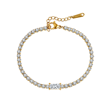 Stål forgyldt armbånd from Støvring Design