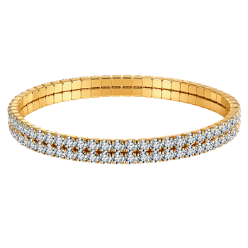 Stål forgyldt armbånd from Støvring Design