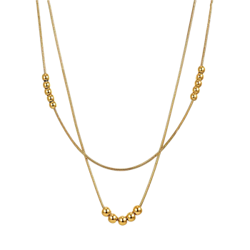 Stål forgyldt collier from Støvring Design