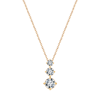 Stål forgyldt collier from Støvring Design