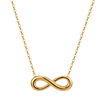 Stål forgyldt collier from Støvring Design