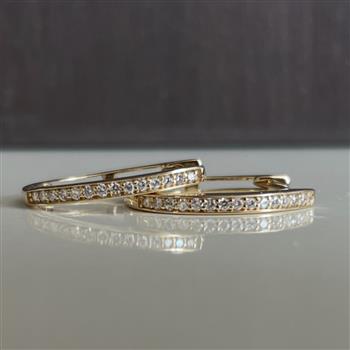 Creol knæk 14 karat 0,12 ct WSI from L&G