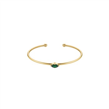 Rosefield Marquise Emerald Bangle JBEMG-J1242 from Rosefield