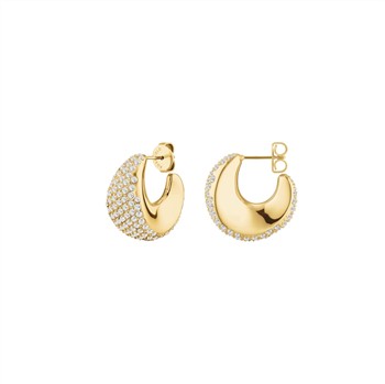 Rosefield Pave Half Moon Hoops JEPMG-J1224 from Rosefield