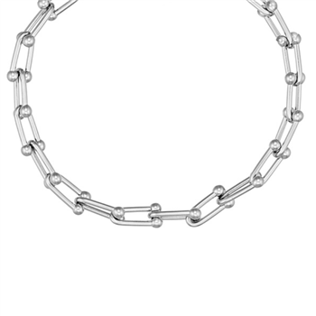 Halskæde i stål Chunky from Blicher Fuglsang