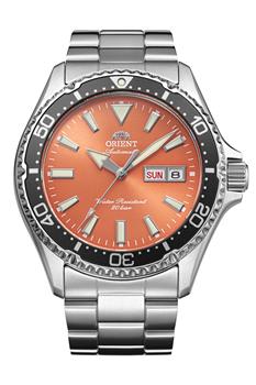 Orient Mako automatic dive watch 41mm orange dial