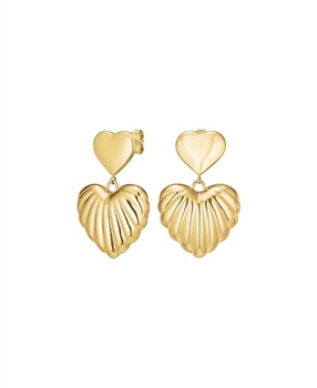 Rosefield Double Heart Earrings JEDHG-J984 from Rosefield